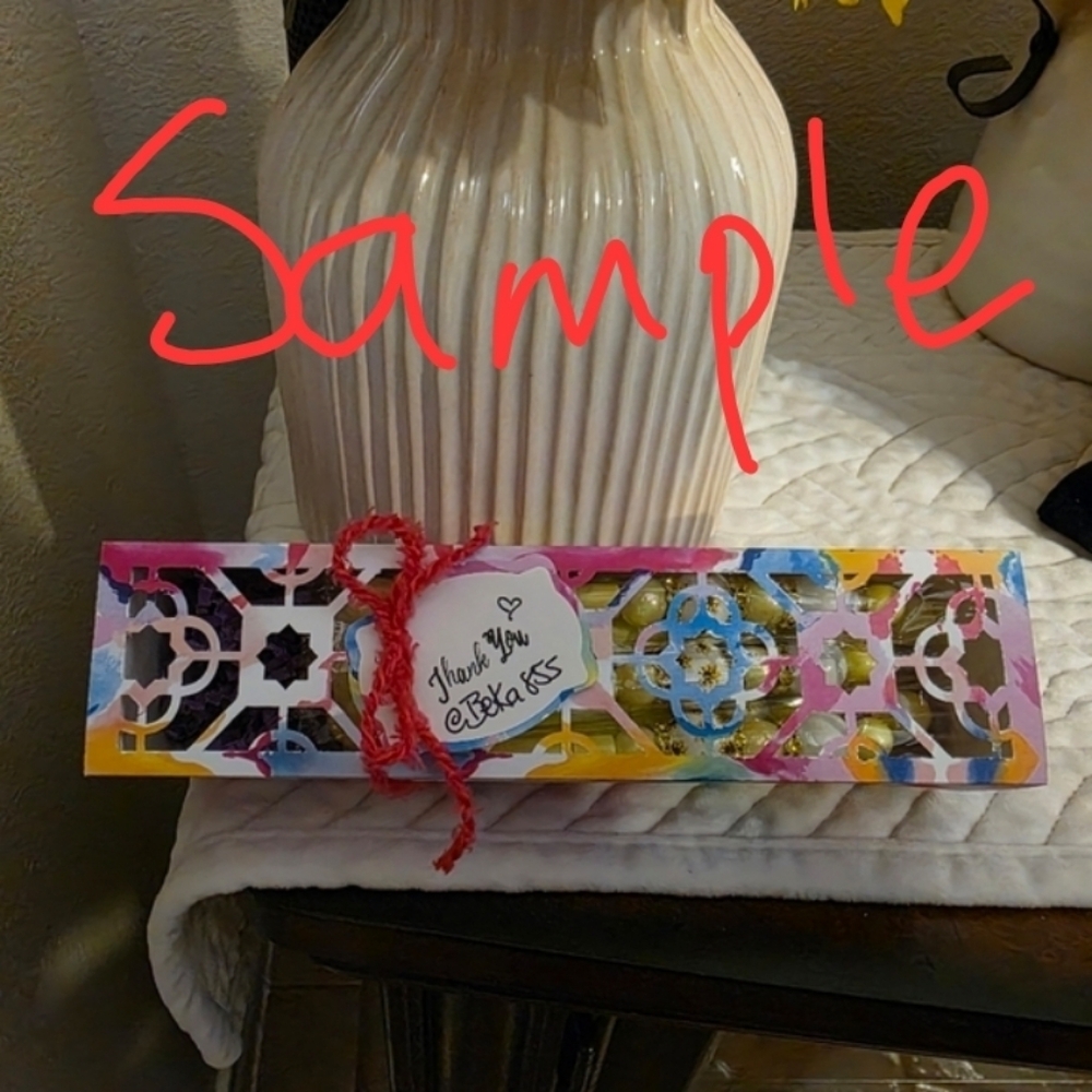 Handcafted Lampwork Beaded Make Up Brush Set With Gift Box & Tag - NIP - Picture 4 of 6